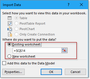 Importieren von Daten aus Word in Excel