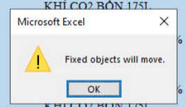 Fixed Objects Will Move Excel Fehler