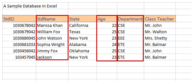 erstelle ich eine durchsuchbare Datenbank in Excel 7