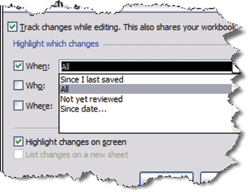 Excel Spur Änderungen Grau aus 3