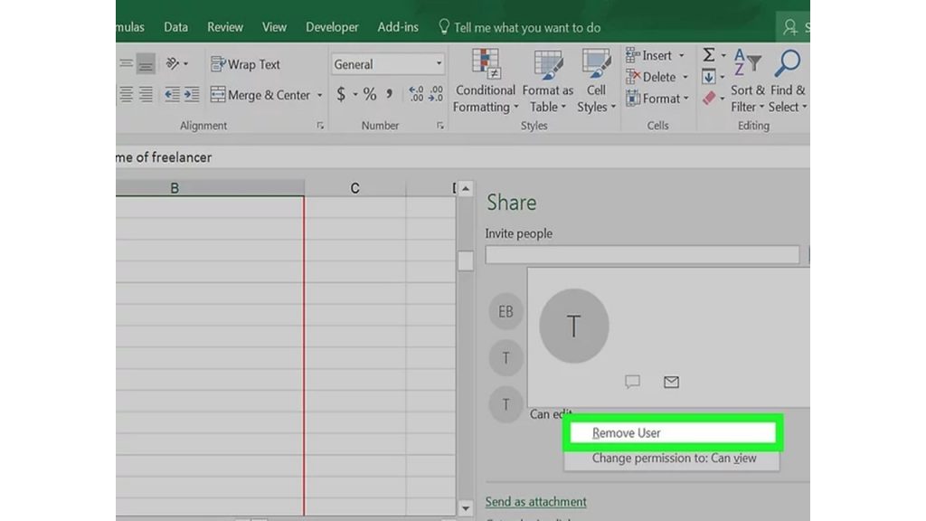 Unshare Arbeitsmappe in Excel 8