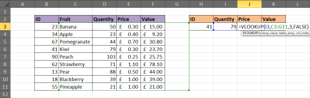  VLOOKUP in Excel nicht funktioniert 2