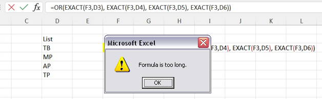 Excel-Formel zu lang