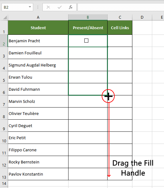 Kontrollkästchen in Excel 2019 einfügen
