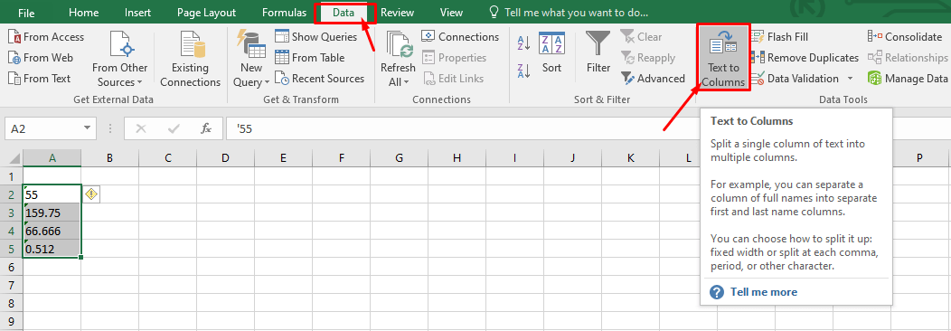 Excel-Sum formel funktioniert nicht gibt 0 zurück