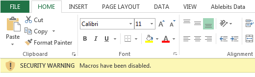 Microsoft Hat Blockiert Makros vom Laufen Excel