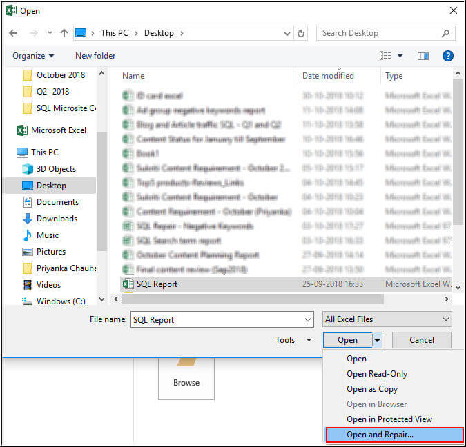 funktioniert der Excel-Endmodus nicht