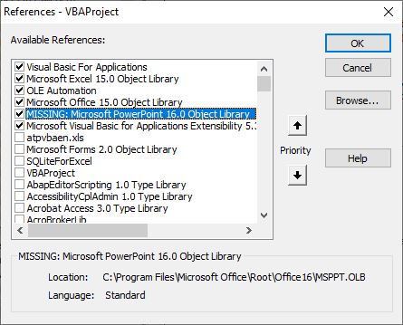 User-Defined Type Not Defined Fehler in Excel