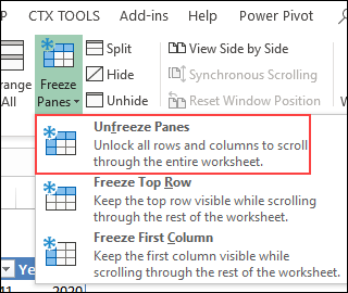 Microsoft Excel Zeilen sich nicht einblenden